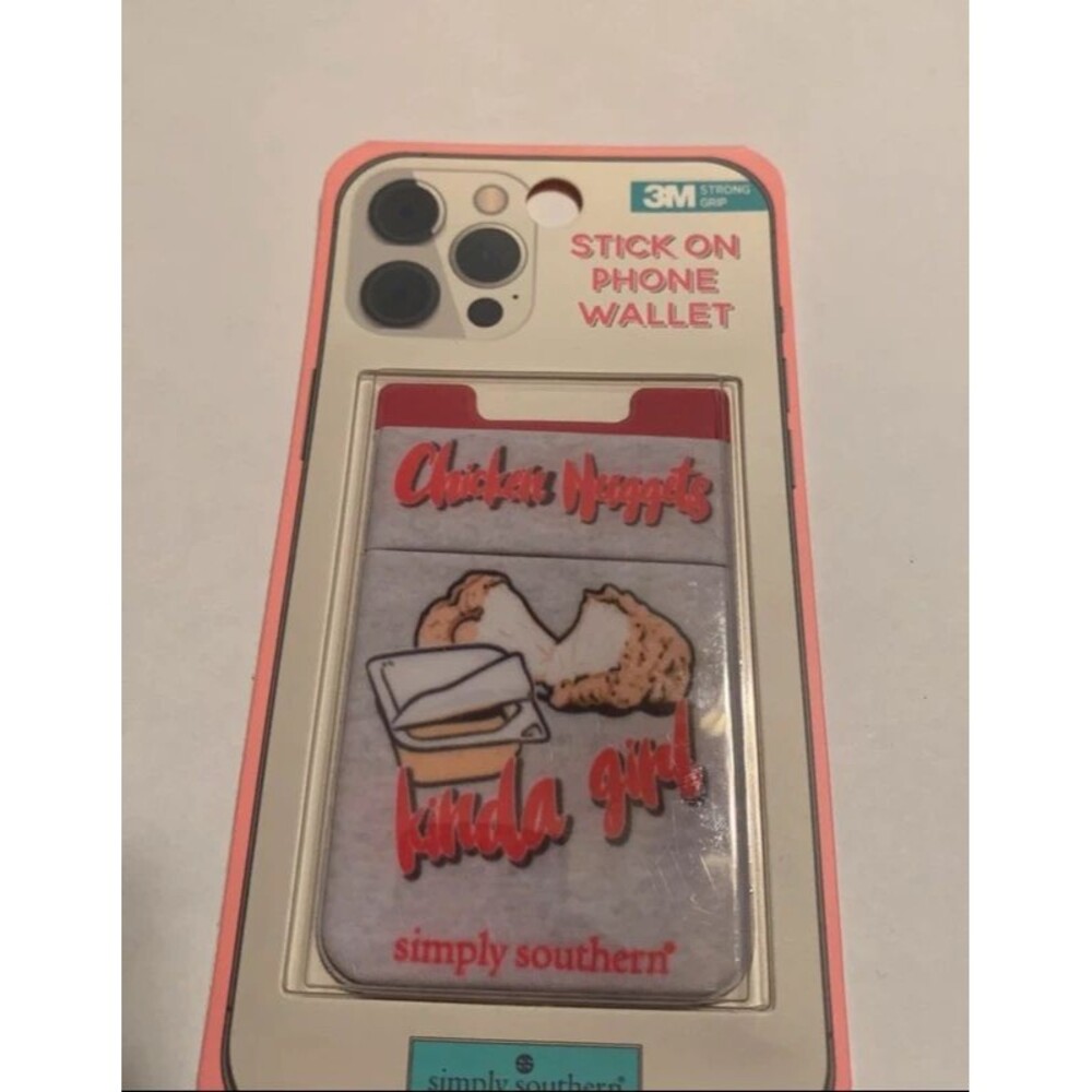 Simply Southern Phone Wallet Chicken Nuggets kinda gal New Stick on wallet